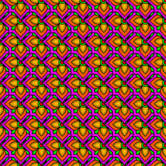 Ethnic floral seamless pattern. Abstract ornamental pattern.