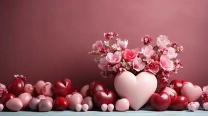 Obraz premium Valentines Day Copy Space