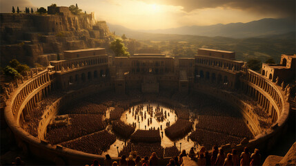 The city and the people gathered.