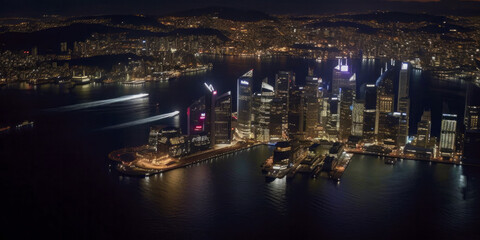 Fototapeta premium Aerial view of Sydney - Generative AI