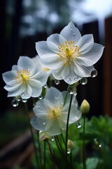 Obraz premium Surreal Photography of White Skeleton Flower