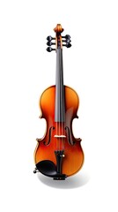 Fototapeta premium Violin 3d realistic illustration - Generative AI.