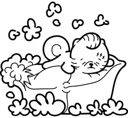 Pomeranian Dog Coloring Page