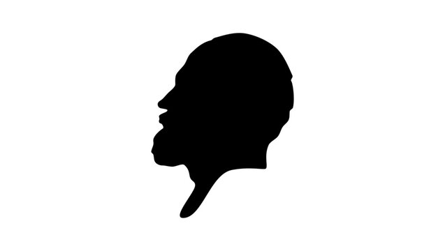 Emile Zola silhouette