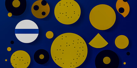 Fototapeta premium Intricate colorful background with mix of shapes and colors - Generative AI