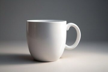 Fototapeta premium White mug isolated on white background