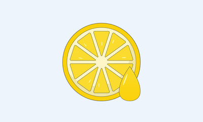 Lemon and juice drops outline icons.nature vitamin c vector icon.on white background.Vector Design Illustration.