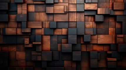 Texture of wood cubes background use for multipurpose shape and textured wooden backdrop