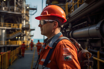 The engineer on the gas power plant