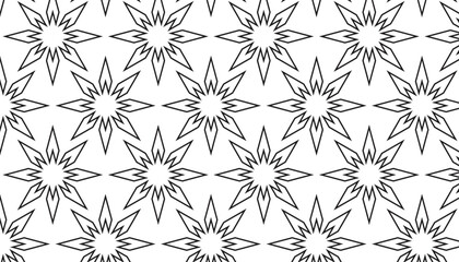 Abstract vector seamless pattern and swatches oriental line texture on white background wallpaper geometric diagonal fabric waves set of design elements