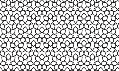 Abstract vector seamless pattern and swatches oriental line texture on white background wallpaper geometric diagonal fabric waves set of design elements