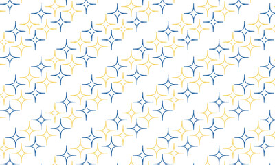 Abstract vector seamless pattern and swatches oriental line texture on white background wallpaper geometric diagonal fabric waves set of design elements