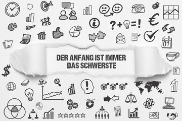 Der Anfang ist immer das Schwerste	