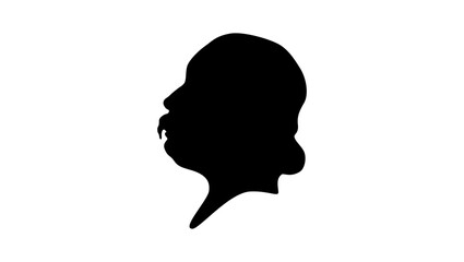 Gustave Flaubert silhouette