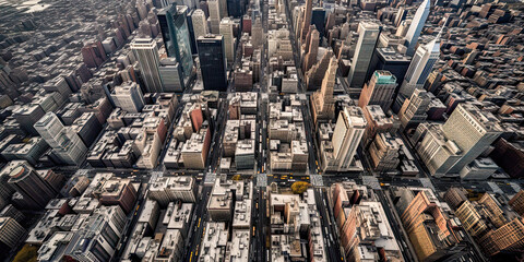 Aerial view of New York City - Generative AI