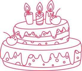 Birthday Cake Linear