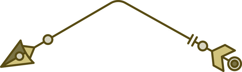 decorative arrow symbol  illustration
