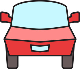 car front view icon