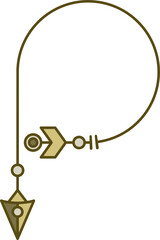 turn down decorative arrow