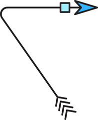 decorative arrow symbol  illustration