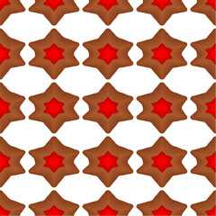 Pattern homemade cookie different taste in pastry biscuit