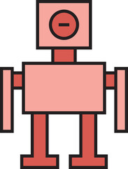 Humanoid Robot Icon
