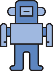Humanoid Robot Icon
