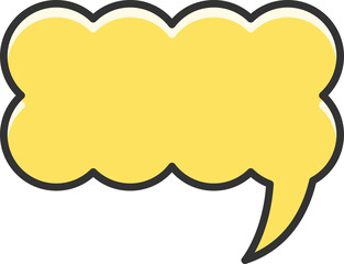 Yellow Speech Bubble
