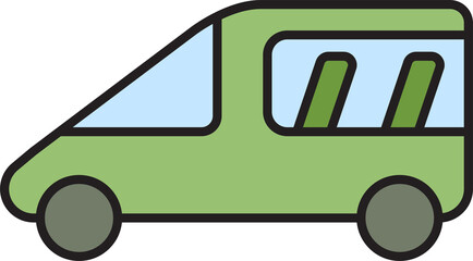 minivan icon illustration