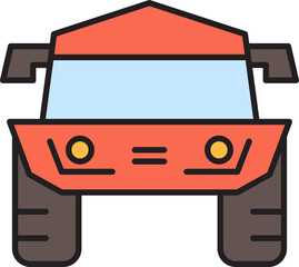 car front view icon
