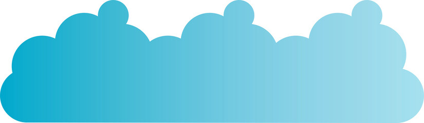 blue cloudscape illustration