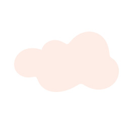 cute cloud pastel clip art