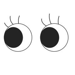 groovy face Retro cartoon mascot character funny y2k. 70s eye element. Vintage comic smile Smiley happy and cheerful emotion