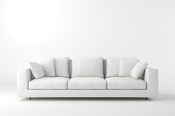 sofa furniture isolated on white background Generative AI