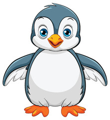 Obraz premium Cute Walking Penguin