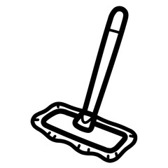 mop line icon style