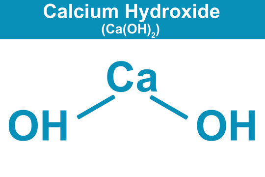 Chemistry illustration of Calcium Hydroxide
