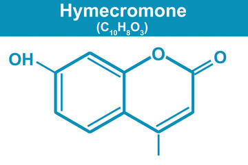 Chemistry illustration of Hymecromone blue