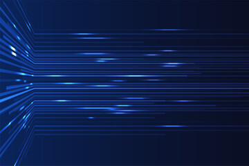 Abstract blue lines on dark background.