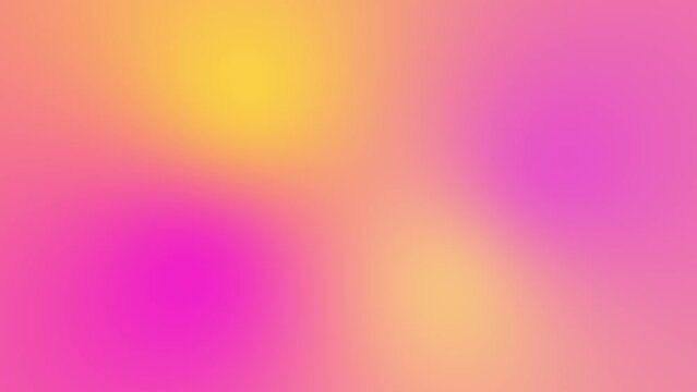 Abstract pink and yellow gradient background animation