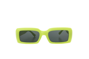 Fototapeta premium PNG, green, sunglasses, isolated on white background