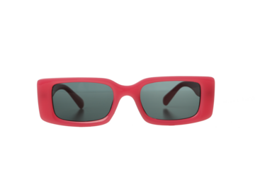 PNG, red, sunglasses, isolated on white background