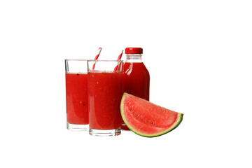 PNG, Watermelon smoothie isolated on white background