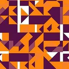 Intricate colorful background with mix of shapes and colors - Generative AI