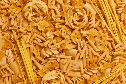 Pasta carbohydrate abstract texture background