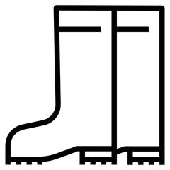 Boots symbol icon vector image. Illustration of the boot footwear shoe design image