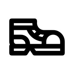 Boots symbol icon vector image. Illustration of the boot footwear shoe design image