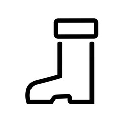 Boots symbol icon vector image. Illustration of the boot footwear shoe design image