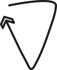 Turn Up Arrow Symbol
