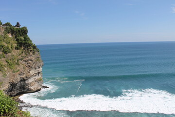 cliffs of Bali at the coast